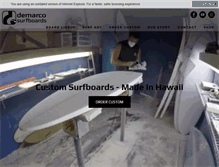 Tablet Screenshot of demarcosurf.com